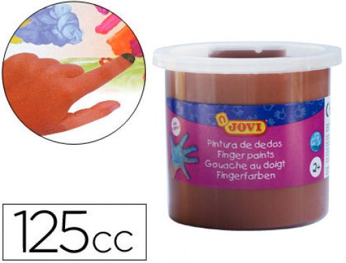 Estojo jovi pintura a dedos 125 ml castanho opaco , Jovi , 16452 , 8412027029001